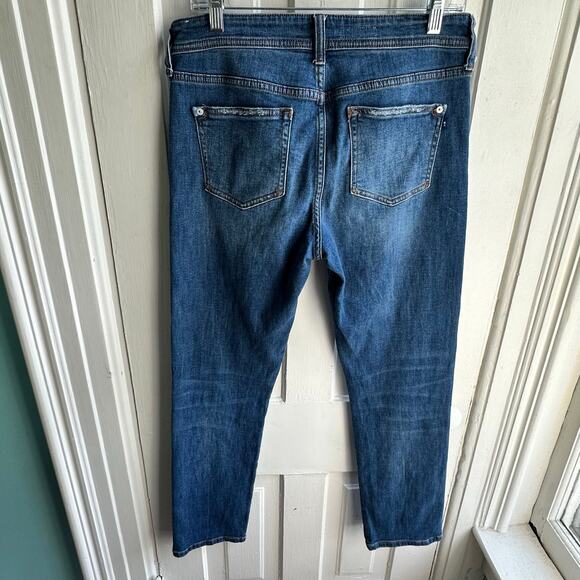 Anthropologie Pilcro Embroidered Side-Stripe Boyfriend Jeans - Picture 7 of 8